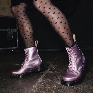 Dr. Martens VEGAN 1460 METALLIC EMBOSS LACE UP BOOTS